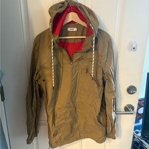 Univibe Tan Windbreaker w/ Hood size M